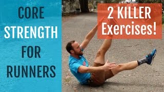 Core Strength Training for Runners  2 Killer Exercises [upl. by Trstram]