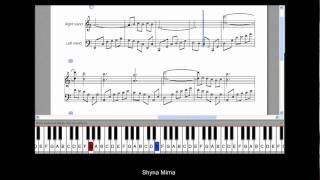 Amelie Poulain  La Valse Piano tuto slow speed [upl. by Inness]