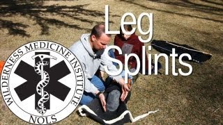 Wilderness Medicine  Leg Splints [upl. by Ahtiek594]