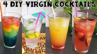 4 ALCOHOLVRIJE COCKTAILS MOIJTO SANGRIA RAINBOW FIZZ ARIZONA SUNSET RECEPT 2K zomerse drankjes [upl. by Anirt916]