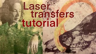 Gel plate split colour laser copy transfer tips [upl. by Alet114]