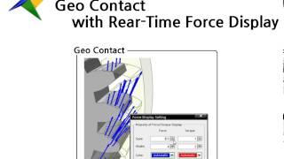 RecurDyn V8R2  GeoContact Gear example [upl. by Cassius272]