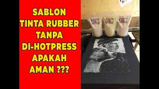 sablon rubber tanpa hotpress [upl. by Milburr]