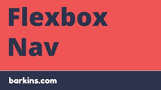 Responsive Flexbox Navigation [upl. by Fuhrman903]