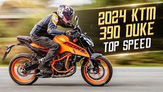 2024 KTM 390 DUKE TOP SPEED ampGoPro Hero 12 TEST  RokON VLOG 147 [upl. by Eissolf]