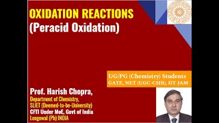 Oxidation Reactions Peracid oxidation  Prepare for GATE JAM NET [upl. by Nahamas]