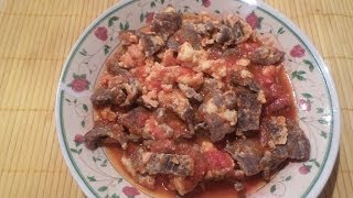 Receta Aporreado con Cecina de Res [upl. by Branscum]