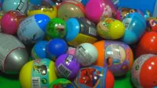 59 surprise eggs Disney Cars PLANES SpongeBob HELLO KITTY Kinder surprise ANGRY BIRDS LPS [upl. by Comfort616]