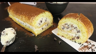 Rotolo con crema di ricotta e gocce di cioccolato il dessert facile e goloso da provare [upl. by Miharbi]