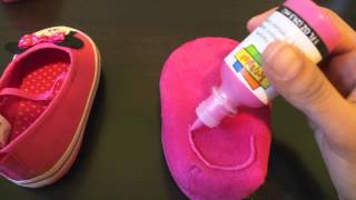 DIY Non Slip baby shoes [upl. by Eerrehs750]