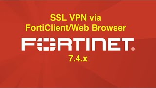 Fortigate SSL VPN Configuration with FortiClient and Web Browser FortiClient configuration743 [upl. by Gnolb]