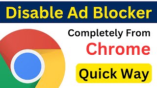 How To Disable Ad Blocker In Google Chrome On Laptop  Disable Ad Blocker On Chrome PC Quick Way [upl. by Eceinahs]