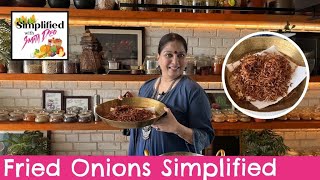 Crispy amp Flavourful Birista Recipe  How to Perfectly Fry Onions for Biryani and Pulao [upl. by Anissa589]