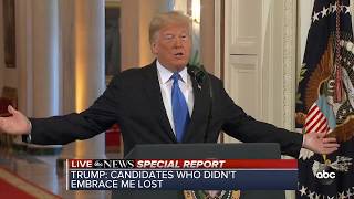 President Trump speaks at WH after 2018 midterm election night  ABC News [upl. by Maccarone]