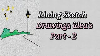 Easy Sketch line Draw Steps by Steps  Easy Drawings Beginners and Kids 💖 Simple and easy Sketch [upl. by Toddy]