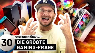 PC oder Konsole Worauf zocken wir lieber  30 Sekunden über [upl. by Irabaj]