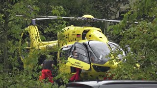 Explosion bei Sprengstofffirma Diehl Defence  2 Verletzte Hubschrauberstart in Troisdorf am 30824 [upl. by Nohpets]