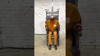 Moving Animatronic props of torture quotElectric chairquot for Haunted house [upl. by Atlanta280]