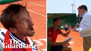 Its out Medvedev rages at officials in two different outbursts at Monte Carlo [upl. by Akinad]