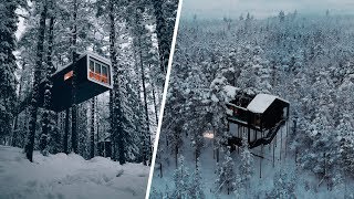 La CASA en el ÁRBOL más LUJOSA del MUNDO  Luleå [upl. by Nyrac]