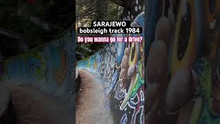 Olympic bobsleigh track 1984 sarajewo  go for a drive with us bosnia trebevic bob graffiti [upl. by Nyltak]