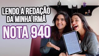 ✅LENDO A REDAÇÃO DO ENEM 2021 DA MINHA IRMÃ Débora Aladim e Ana Raquel [upl. by Aiek]