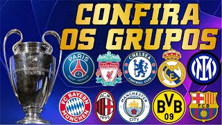 Sorteio da LIGA DOS CAMPEÃ•ES definidos os confrontos das Quartas de Final [upl. by Dever879]