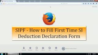 SIPF  First SI Deduction Declaration Form [upl. by Ahkihs]