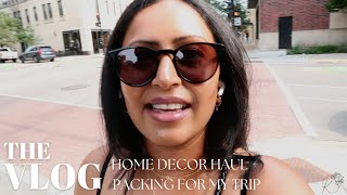 HOME DECOR HAUL  PACKING FOR MY TRIP  VLOG  S2E14  Kalpana [upl. by Annaihs]