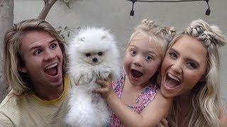 WE SURPRISED OUR DAUGHTER WITH HER FIRST PUPPY CUTEST REACTION EVER [upl. by Imak]