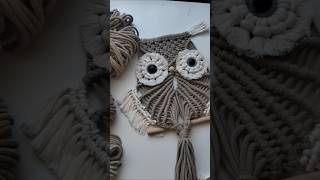 Makramé bagoly készült  macrame owl making macrametutorial [upl. by Cornela]