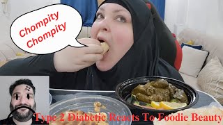 Type 2 Diabetic Reacts To Foodie Beauty Cacophonous Chatty Mukbang [upl. by Cymbre34]