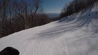 Deer Run top to bottom ski run Belleayre NY [upl. by Hsitirb]