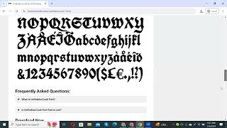 How to Download and Install UnifrakturCook Font Download trending viral [upl. by Telocin]