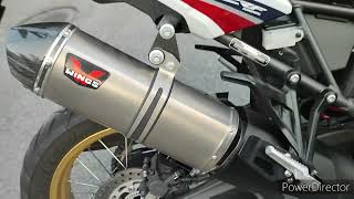 Honda CRF1000 Africa Twin  Wings Exhaust Silencieux Wings [upl. by Drew]