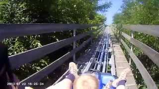 OnRide Alpin Center Bottrop  SommerRodelbahn  3 Fahrten in HD720p [upl. by Enihpets658]