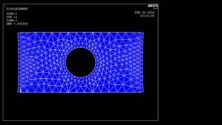 ANIMATION OF TENSILE TEST OF A RECTANGULAR SLAB in ansys [upl. by Bradly]