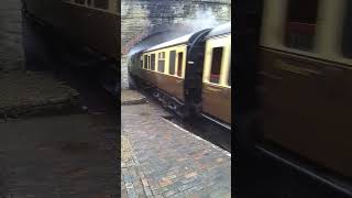 SVR steam gala 24 Hagley hall looks and sounds amazing leaving Arley severnvalleyrailway steam [upl. by Florio]