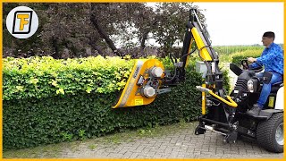 How OVERGROWN HEDGEROWS are CUT SMOOTHLY   SATISFYING Hedge Trimming amp Grass Cutting Machines ➤ 17 [upl. by Htrap]