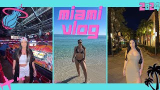 MIAMI  FORT LAUDERDALE VLOG  nye on south beach wynwood shopping and a miami heat game 🌴🏙️✈️🏀 [upl. by Rizika]