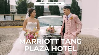 Wedding at Marriott Tang Plaza Hotel updated 2024 Singapore Wedding Photography [upl. by Aeli]