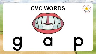 Practice Blending Sounds for Reading CVC WORDS cvcwords phonics [upl. by Acinnor400]