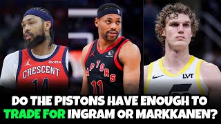 Reacting to The Athletic Detroit Pistons Mock Trades for Brandon Ingram amp Lauri Markkanen [upl. by Mcgray]