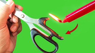 Repair Broken Plastic Scissors Into Like New  Best Way to Repairing Plastic [upl. by Eittol386]