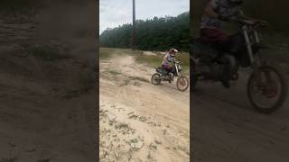 Yz 85 vs crf125f wideopen yamahayz85 crf125f bikelife [upl. by Collis]