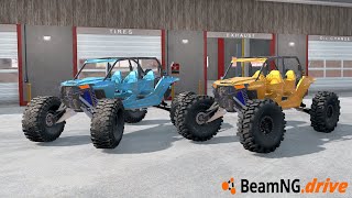 BeamNGdrive MP  PUTTING 48S ON POLARIS RZR 1K TURBO WHEELIE MACHINE [upl. by Kriste]