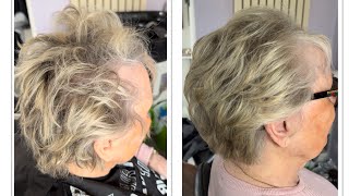 Learn how to apply a full head highlights on short hair and blowdry NVQ level 2 [upl. by Buchbinder67]