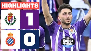 REAL VALLADOLID CF 1  0 RCD ESPANYOL  RESUMEN LALIGA EA SPORTS [upl. by Esilec]