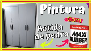 Como pintar MDF ou LAMINADOS sem LIXAR  Pintura com Batida de pedra [upl. by Gautious346]