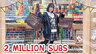 Thank you 2 Million No Budget Art Supplies Haul [upl. by Yl603]